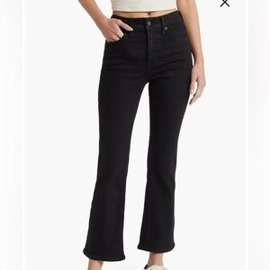 Madewell “Cali Demi” Cropped Black Jeans Size 24 Petite